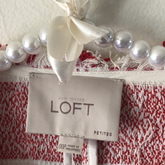 LOFT Tweed Blazer Size 00P - Picture 3 of 7